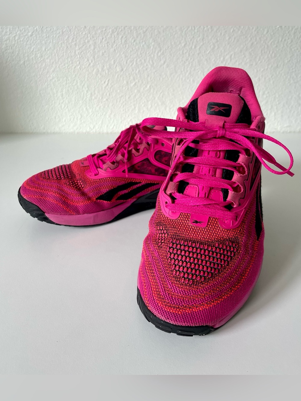 Reebok Women's Nano X2 Pink & Black Athletic Training Shoes Size 7.5